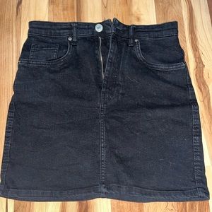 Zara Black Jean Skirt